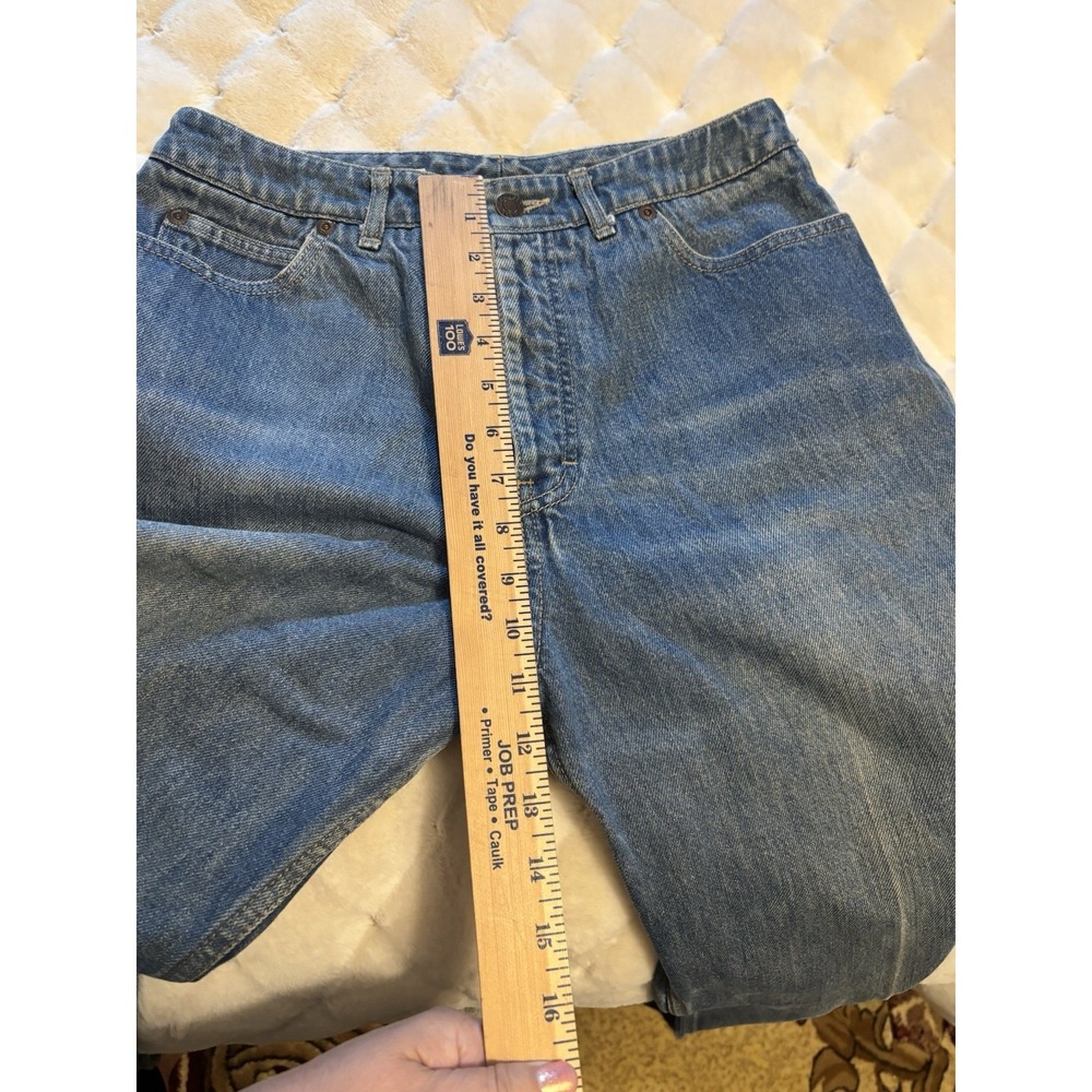 Vintage Calvin Klein USA Made Women's Jeans 28x29 Light Wash High Rise Straight‎ - Picture 8 of 9